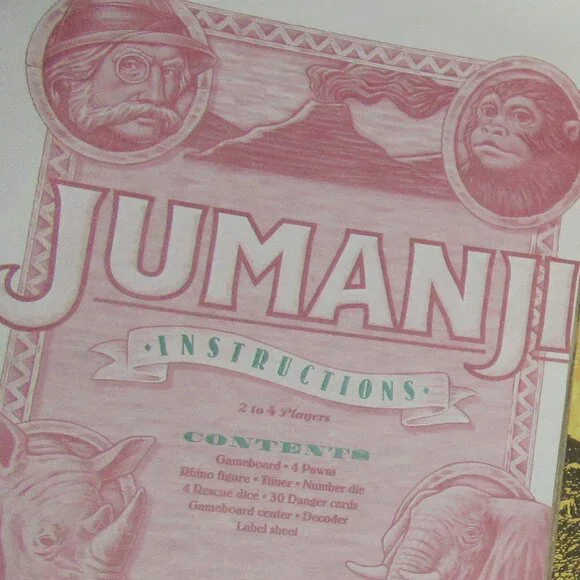 1995 Vintage Jumanji Board Game by Milton Bradley - Picture 5 of 7